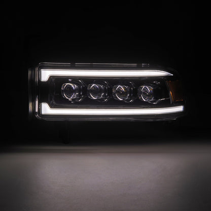 94-01 Dodge Ram 1500/94-02 Ram 2500/3500 NOVA-Series LED Headlights Alpha-Black - view 8