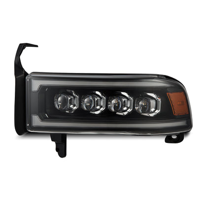 94-01 Dodge Ram 1500/94-02 Ram 2500/3500 NOVA-Series LED Headlights Black - view 10