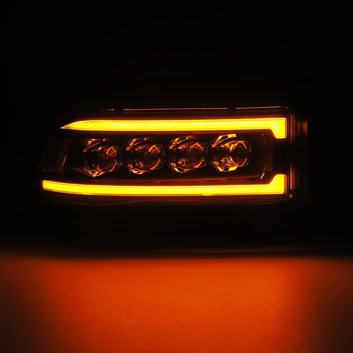 94-01 Dodge Ram 1500/94-02 Ram 2500/3500 NOVA-Series LED Headlights Black - view 8