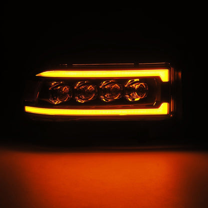 94-01 Dodge Ram 1500/94-02 Ram 2500/3500 NOVA-Series LED Headlights Black - view 8