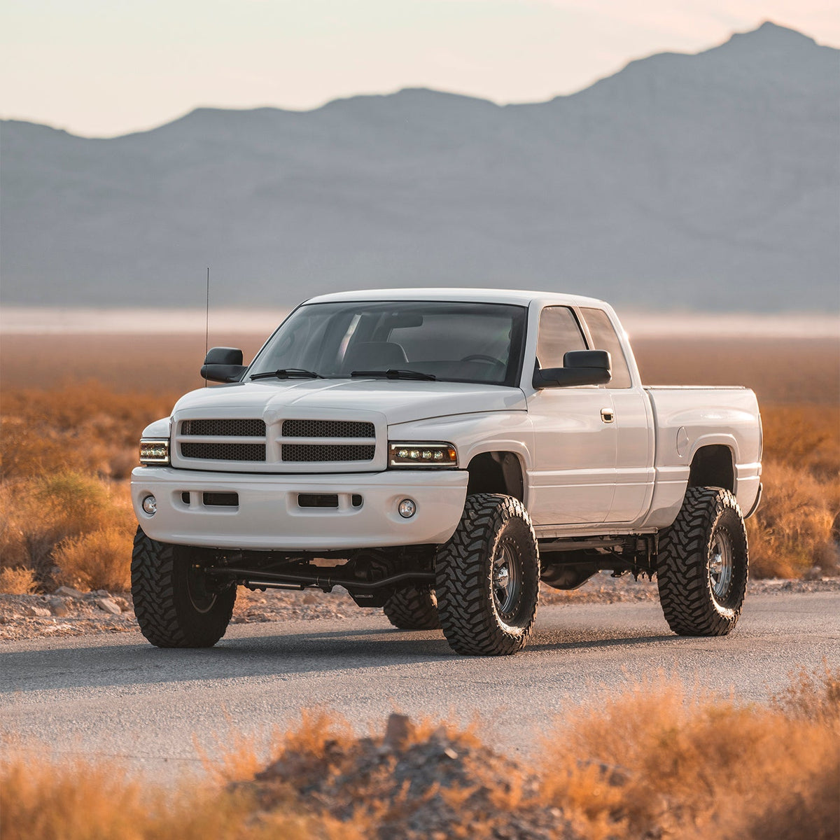 94-01 Dodge Ram 1500/94-02 Ram 2500/3500 NOVA-Series LED Headlights Alpha-Black - view 6