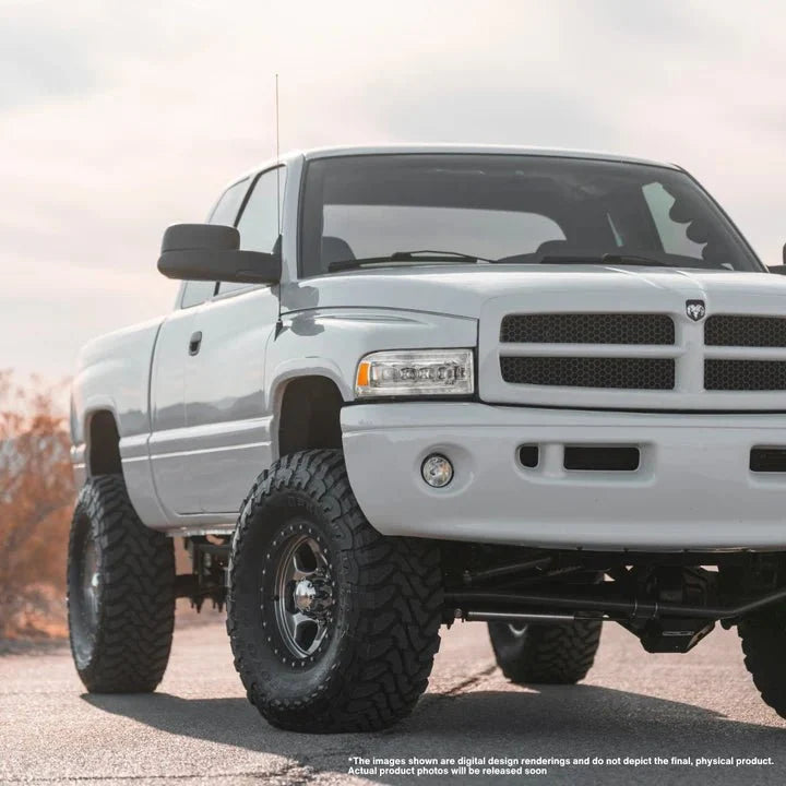 94-01 Dodge Ram 1500/94-02 Ram 2500/3500 NOVA-Series LED Headlights Chrome - view 2