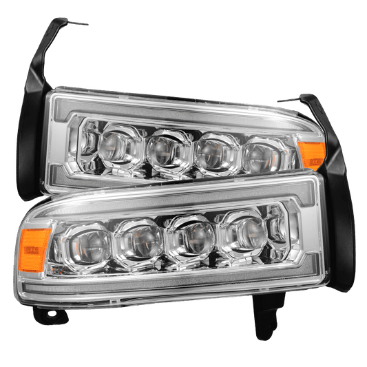 94-01 Dodge Ram 1500/94-02 Ram 2500/3500 NOVA-Series LED Headlights Chrome - view 1