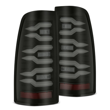 99-06 Chevrolet Silverado/99-06 GMC Sierra LUXX-Series LED Tail Lights Black Smoke - view 1