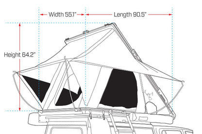 IRONMAN ORION 1400 ALUMINUM HARD SHELL TENT - SLEEPS  2 PLUS 1 CHILD
