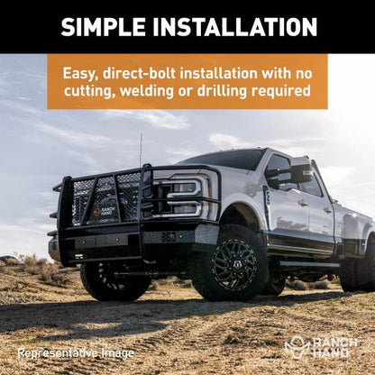 RANCH HAND SUMMIT SERIES FRONT BUMPER w/ GRILLE GUARD for 2020-2023 Chevy 2500/3500, w/o Camera