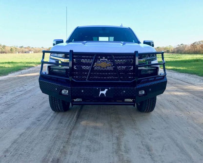 RANCH HAND SUMMIT SERIES FRONT BUMPER w/ GRILLE GUARD for 2019-2021 Chevy 1500 w/o Camera