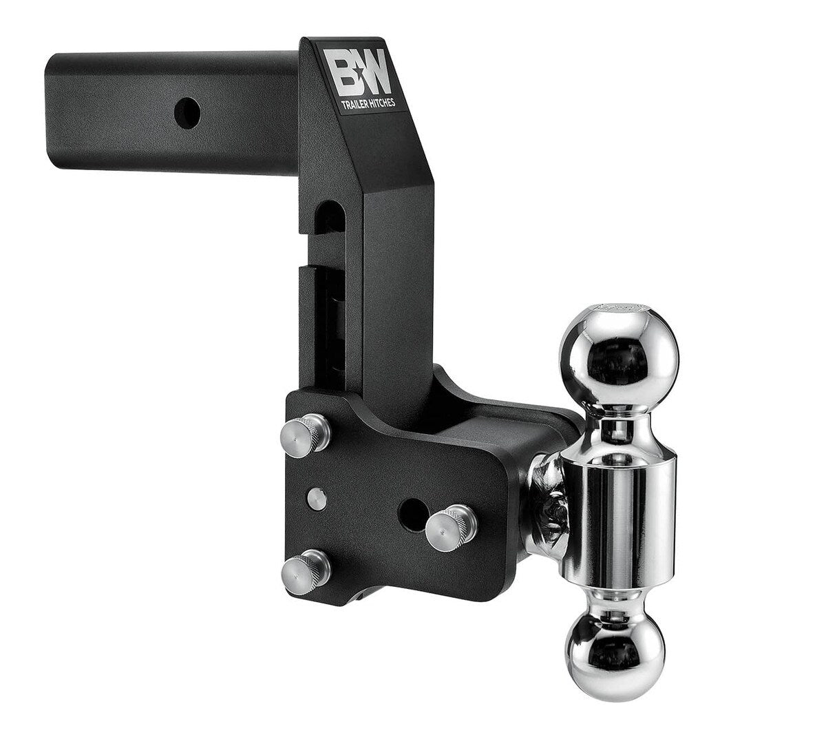 B&W #TS20066BMP TOW & STOW ADJUSTABLE BALL MOUNT WORKS WITH GM MULTI-PRO TAILGATE 2-1/2 INCH SHANK - 2 & 2-5/16 INCH DUAL BALL - 3 TO 7 INCH DROP