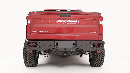 FabFours Vengeance Series Rear Bumper 19-24 Chevy/GMC 1500 - W/O Blind Spot