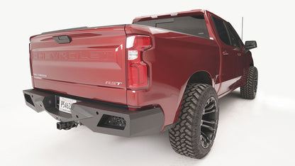 FabFours Vengeance Series Rear Bumper 19-24 Chevy/GMC 1500 - W/O Blind Spot