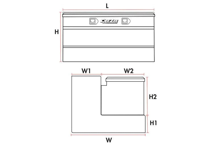 DEEZEE 92 GAL. TRANSFER TANK/TOOLBOX COMBO - STEEL BLACK - COMPLETE PACKAGE W/ 15GPM PUMP & ARCTIC HOSE