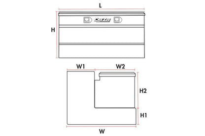 DEEZEE 92 GAL. TRANSFER TANK/TOOLBOX COMBO - STEEL BLACK - COMPLETE PACKAGE W/ 15GPM PUMP & ARCTIC HOSE