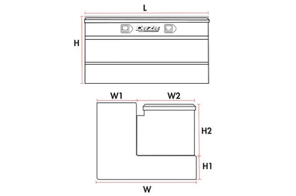 DEEZEE 111 GAL. TRANSFER TANK/TOOLBOX COMBO - STEEL BLACK - COMPLETE PACKAGE W/ 15GPM PUMP & ARCTIC HOSE