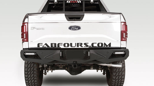 FabFours Vengeance Series Rear Bumper 15-20 Ford F-150 w/ Sensors