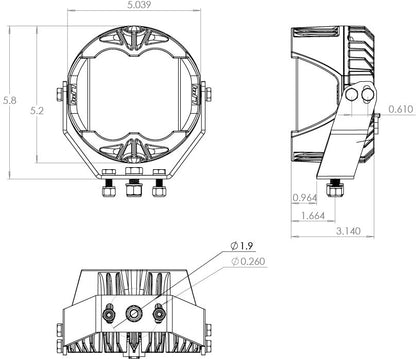 BAJA DESIGNS LP4 Pro LED Auxiliary Light Pod Pair- Universal