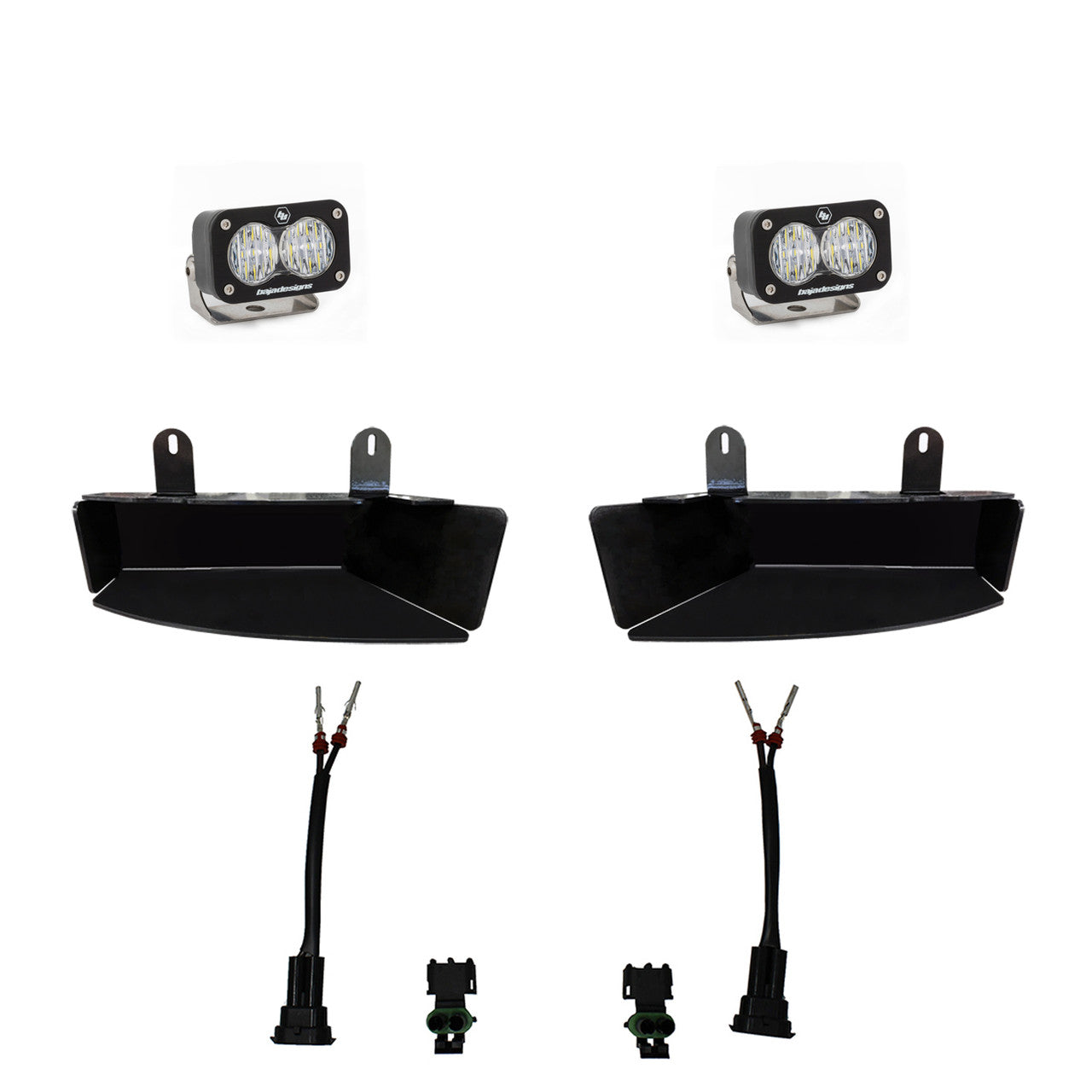 BAJA DESIGNS S2 Sport Fog Pocket Light Kit Dodge/Ram 2019-2026 2500/3500