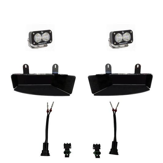 BAJA DESIGNS S2 Sport Fog Pocket Light Kit Dodge/Ram 2019-2026 2500/3500