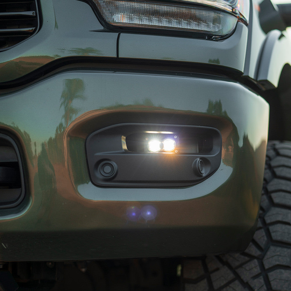 BAJA DESIGNS S2 SAE Fog Pocket Light Kit Dodge/Ram 2019-2026 2500/3500