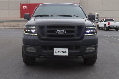 04-08 Ford F150 / 06-08 Lincoln Mark LT NOVA-Series LED Projector Headlights Chrome - view 4