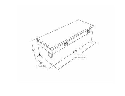 RDS 60 GAL TRANSFER TANK/TOOLBOX COMBO Aluminum Silver