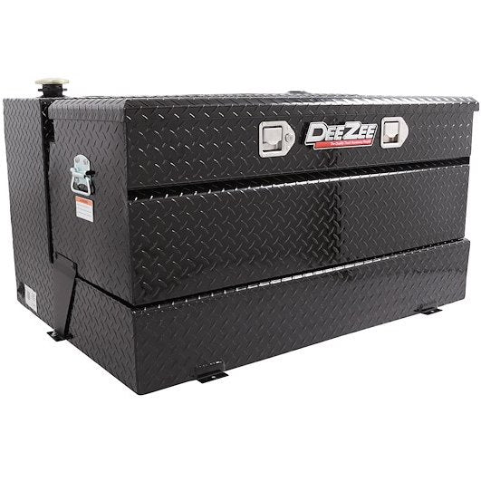 DEEZEE #DZ92647B 92 GAL. TANK/TOOLBOX COMBO - ALUMINUM - BLACK