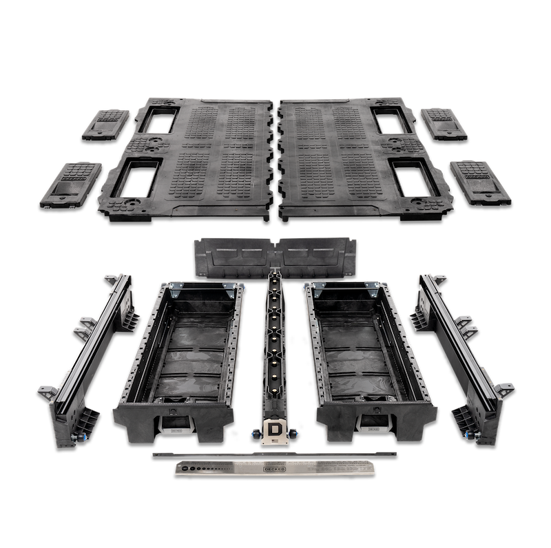 DECKED TRUCK BED STORAGE SYSTEM ; 19-25 CHEVY/GMC 1500 6'6" BOX ("WIDE" BED WIDTH)