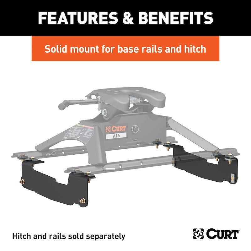 CURT CUSTOM BRACKETS ; 04-14 FORD F150 6.5' & 8' BOX ONLY