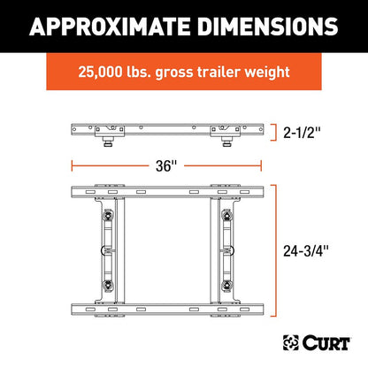 CURT 16027 OEM PUCK SYSTEM ADAPTER 20-25 CHEVY/GMC 2500/3500 | 11-25 F250/F350 | 13-25 F450