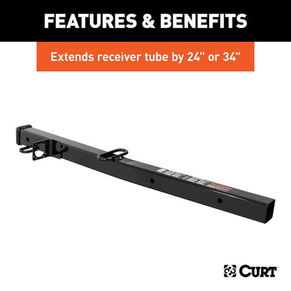 CURT EXTENSION #45048 2-1/2" TO 2" 34" LENGTH CAN BE CUT DOWN TO 24"