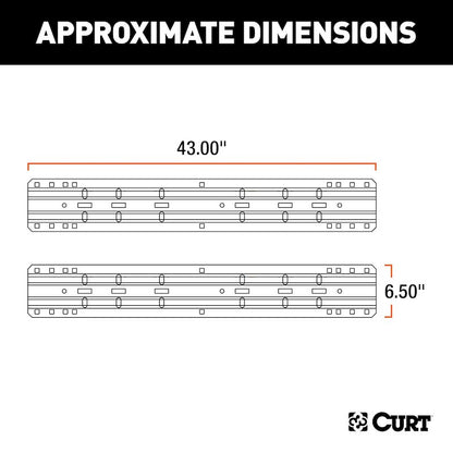 CURT #16204 UNIVERSAL 5TH WHEEL MOUNTING RAILS