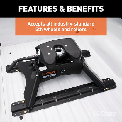 CURT UNIVERSAL 5TH WHEEL RAIL KIT; BOLT PACK AND L BRACKETS INCLUDED
