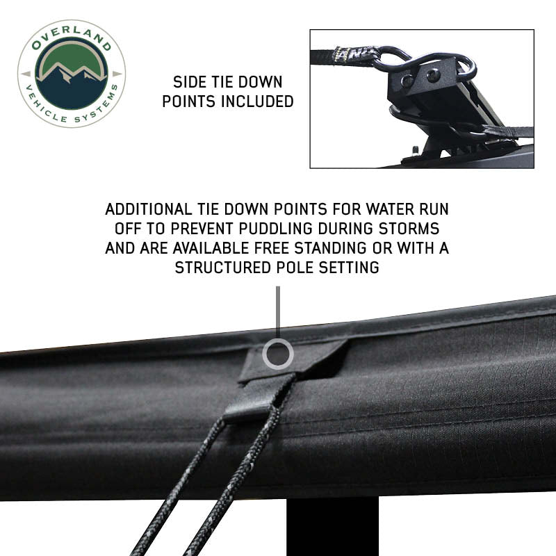 XD NOMADIC 270 DEGREE AWNING W/LIGHTS AND BLACK OUT, PASSENGER SIDE