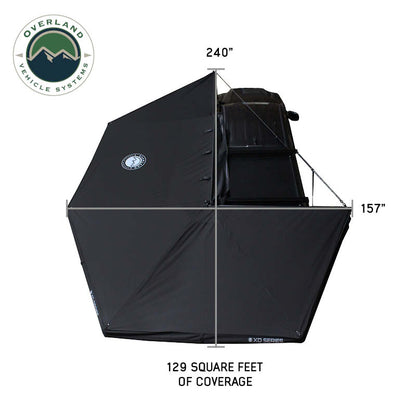 XD NOMADIC 270 DEGREE AWNING W/LIGHTS AND BLACK OUT, PASSENGER SIDE