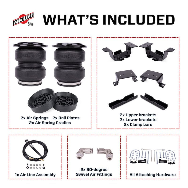 AIR LIFT 88408 Air Helper Springs 2024-2026 CHEVY 2500 HD ZR2 / 2024-2026 GMC 2500 HD AT4X