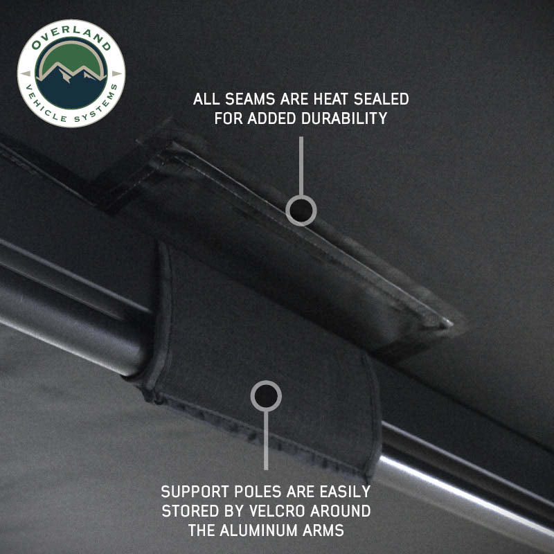 XD NOMADIC 270 DEGREE AWNING W/LIGHTS AND BLACK OUT, PASSENGER SIDE
