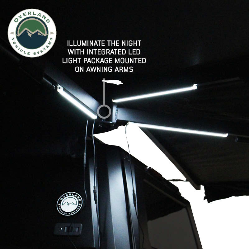 XD NOMADIC 270 DEGREE AWNING W/LIGHTS AND BLACK OUT, PASSENGER SIDE