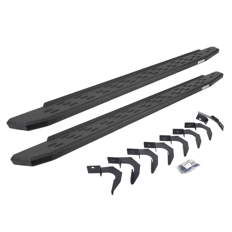 Go Rhino RB30 Running Boards w/Mounting Bracket Kit 15-24 Ford F-150 17-24 Ford F-250/F-350 - Textured/Bedliner