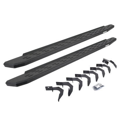 Go Rhino RB30 Running Boards w/Mounting Bracket Kit 15-24 Ford F-150 17-24 Ford F-250/F-350 - Textured/Bedliner