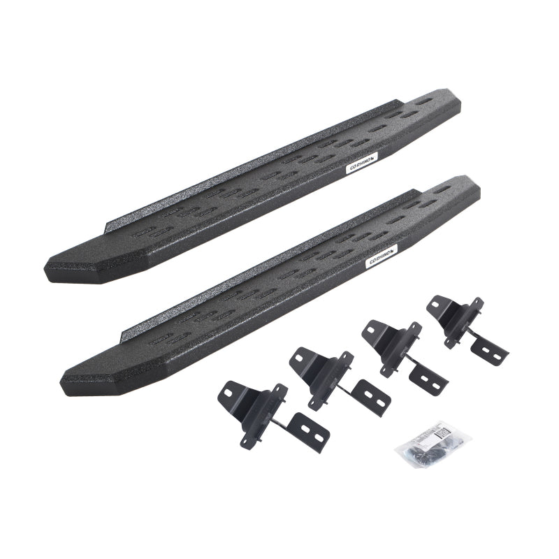 Go Rhino RB30 Running Boards w/Mounting Bracket Kit 18-24 Jeep Wrangler - Textured/Bedliner