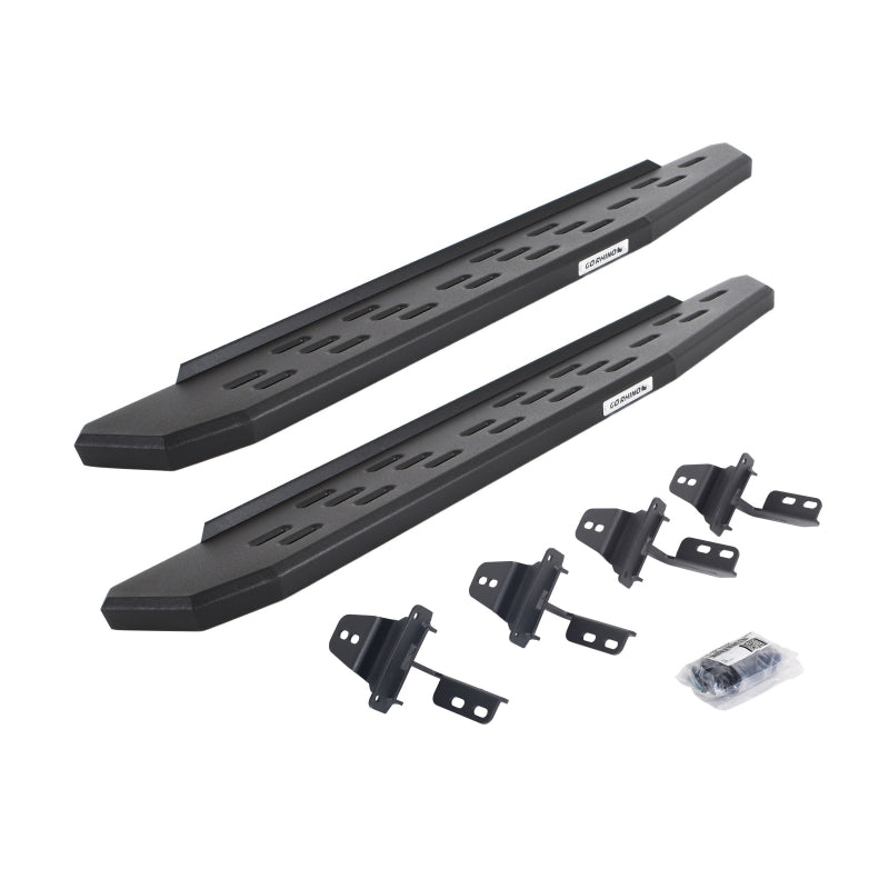 Go Rhino RB30 Running Boards w/Mounting Bracket Kit 18-24 Jeep Wrangler  - Powder Coat