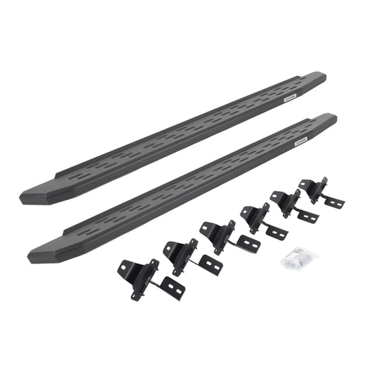 Go Rhino RB30 Running Boards w/Mounting Bracket Kit 18-24 Jeep Wrangler - Powder Coat
