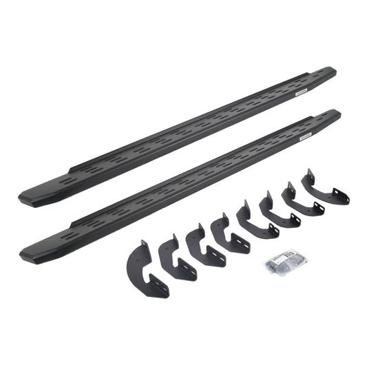 Go Rhino RB30 Running Boards w/Mounting Bracket Kit - Double Cab 07-21 Toyota Tundra - Powder Coat