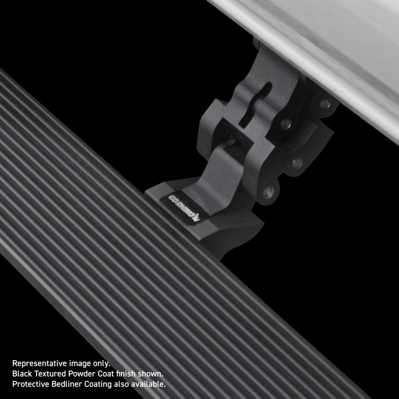 Go Rhino E1 Electric Running Board Kit - 3 Brackets/Side - 19-24 Dodge/RAM 1500 Crew Cab - Protective Bedliner