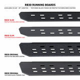 Go Rhino RB30 Running Boards w/Mounting Bracket Kit - Crew Max Only 07-21 Toyota Tundra - Textured/Bedliner