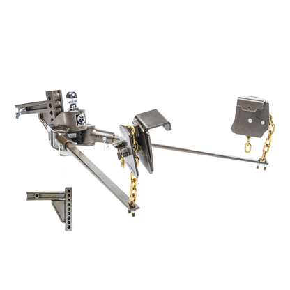 BXW2000 SwayPro Weight Distributing Hitch – 9 Hole Shank, 2000lbs Tongue, 20000lbs Towing, 2-1/2″ Receiver