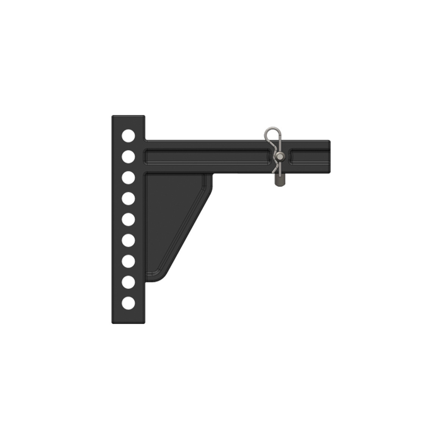BXW4039, TrackPro 2-1/2″ Receiver Weight Distribution Shank, 9 Hole