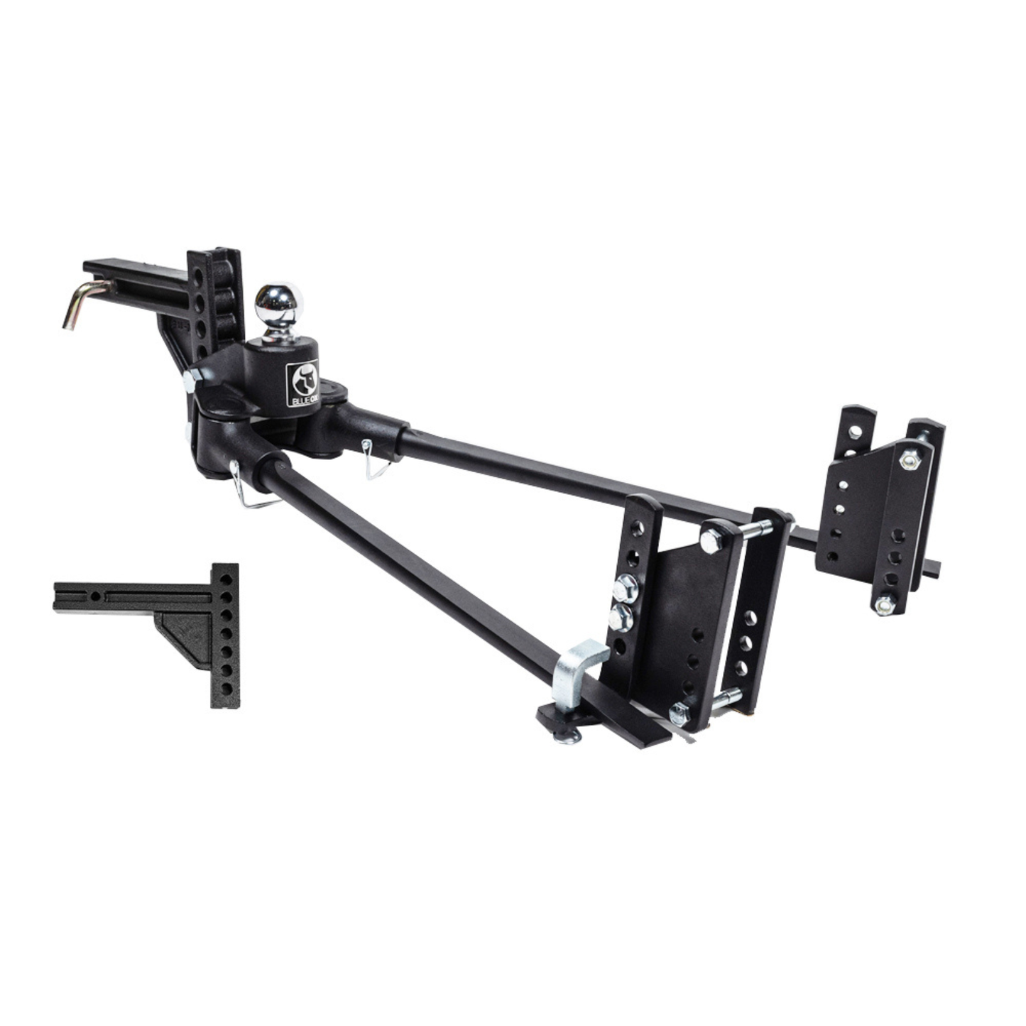 BXW1053 TrackPro Weight Distribution Hitch for Trailers with Underslung Couplers – 7 Hole Shank, 1000lbs Tongue, 10000lbs Towing, 2″ Receiver