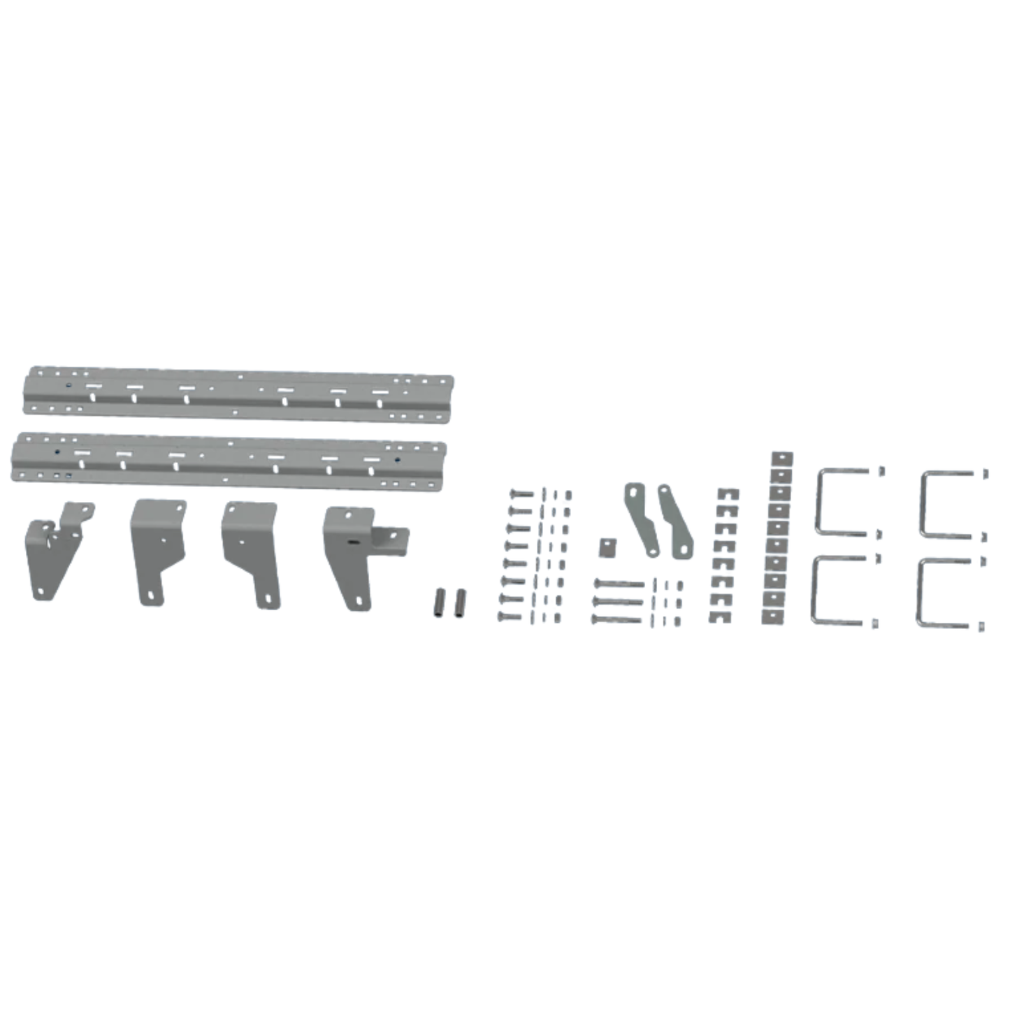 B&W UNIVERSAL MOUNTING RAILS w/ Custom Installation Brackets for 2013-2026 Dodge/Ram 3500 and 2013 Dodge/Ram 2500