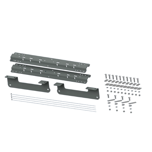 B&W UNIVERSAL MOUNTING RAILS w/ Custom Installation Brackets for 2004-2014 Ford F150 - Excludes 2004 Heritage