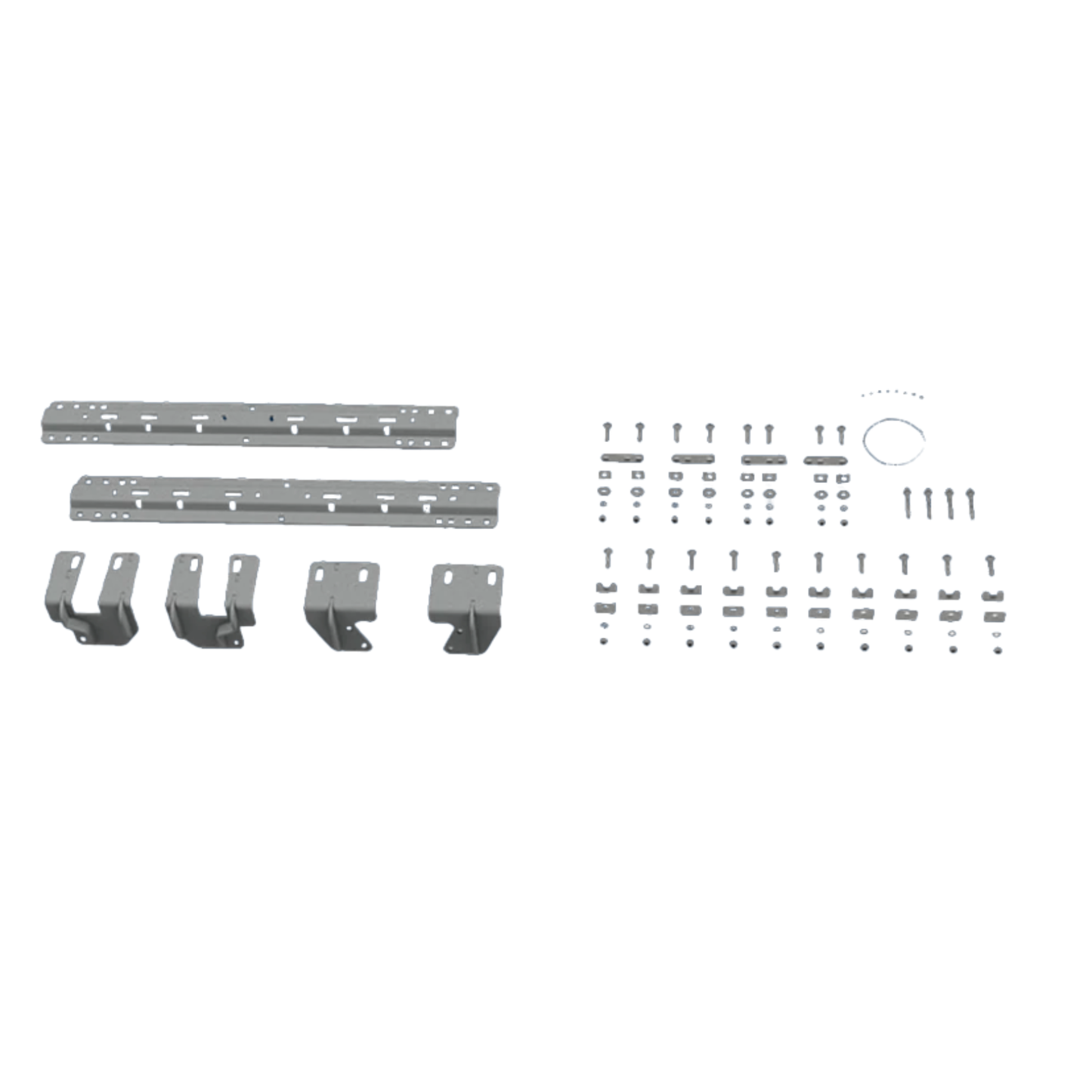 B&W UNIVERSAL MOUNTING RAILS w/ Custom Installation Brackets for 2020-2026 CHEVY/GMC 2500 & 3500 (not for CarbonPro Bed)